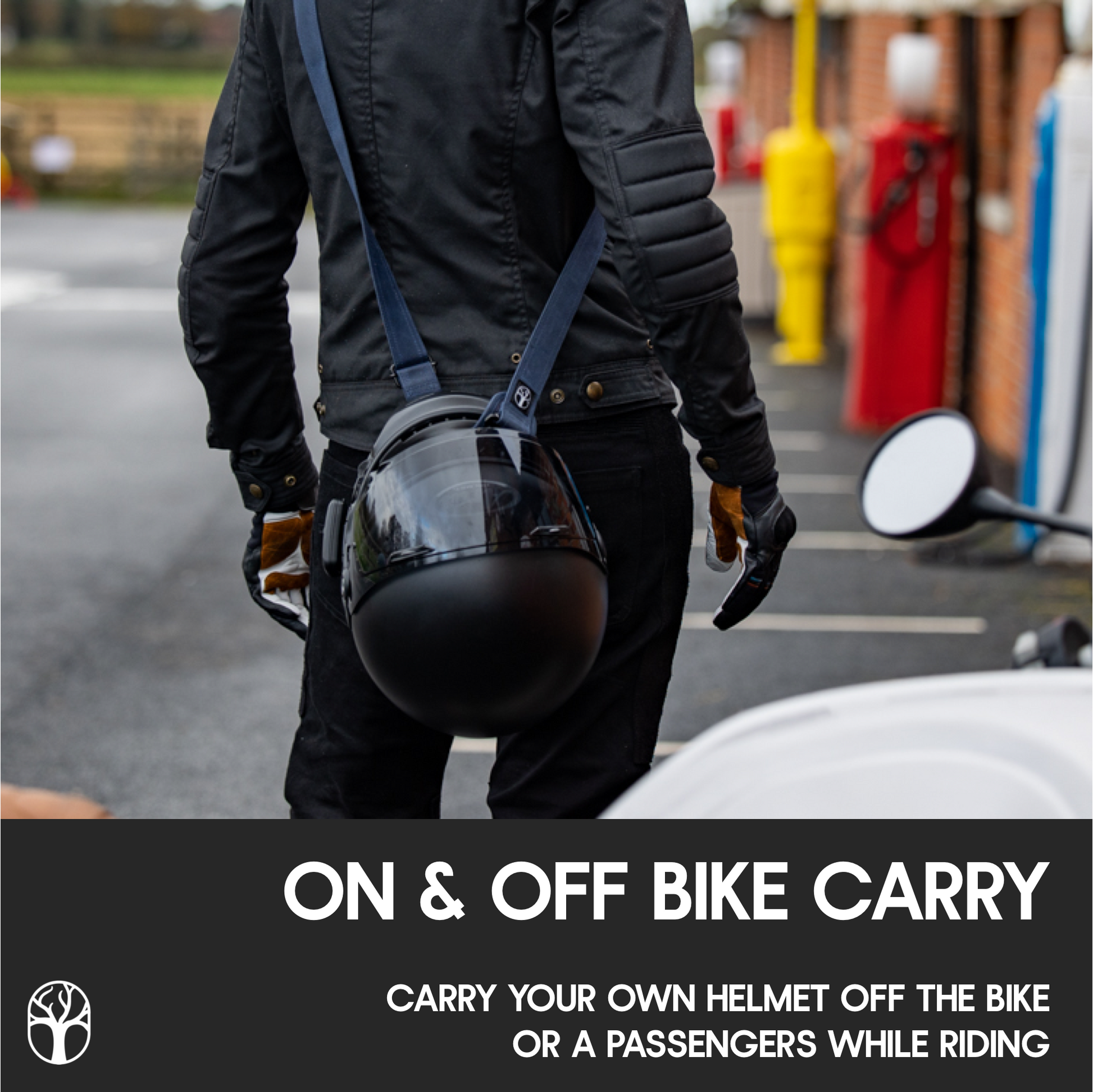carrying motorcycle helmet SLING HELMET CARRY STRAP – Wentworth Moto